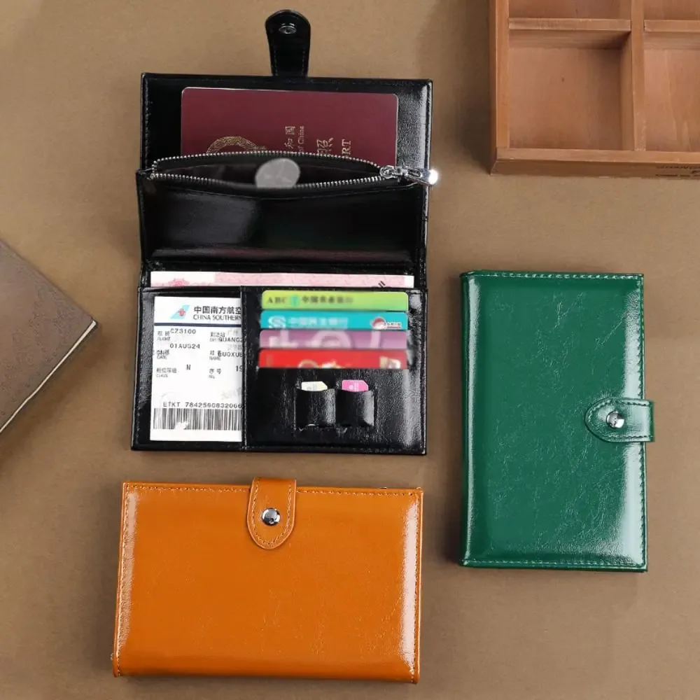 porte-cartes en cuir pu, sac de voyage pour passeport, étui de passeport, portefeuille de voyage, protection rfid antivol, clip pour passeport pour l'enregistrement à l'aéroport, pour femmes