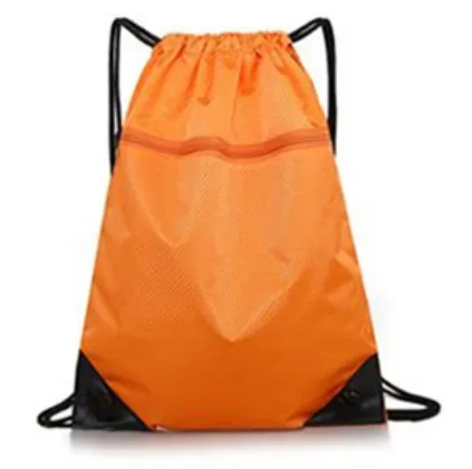 sac de sport à fermeture éclair double épaisseur, sac à dos de fitness avec poche à cordon, sac de randonnée, camping, natation, pour hommes et femmes.