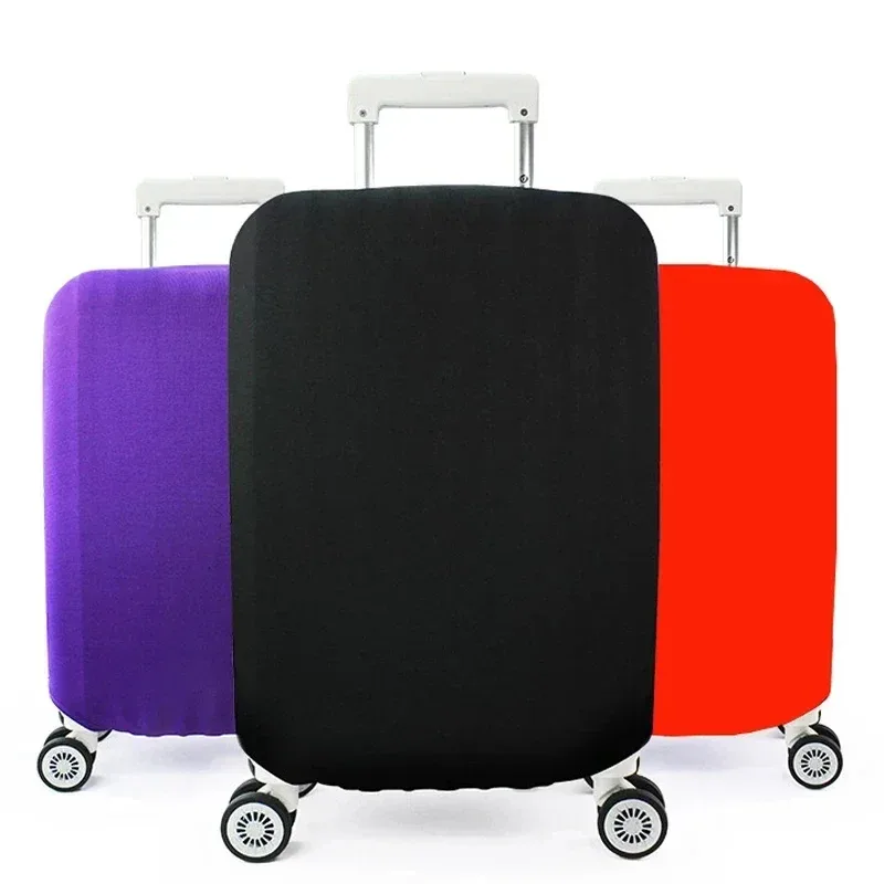 housse de protection pour bagages en tissu extensible, étui anti-poussière pour bagages, adapté à la valise de 18 à 32 pouces, organisateur de voyage