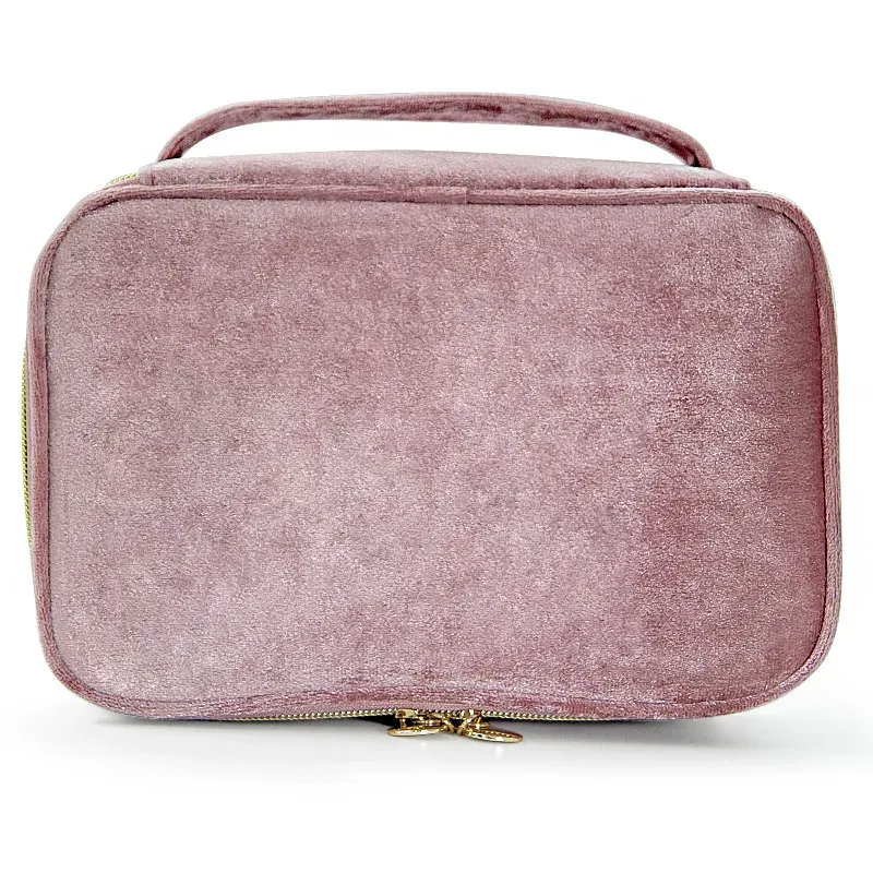 xmessun nouveau sac cosmétique de voyage en flanelle à la mode pour les femmes, sac de maquillage à main de grande capacité décontracté de créateur de mode a327