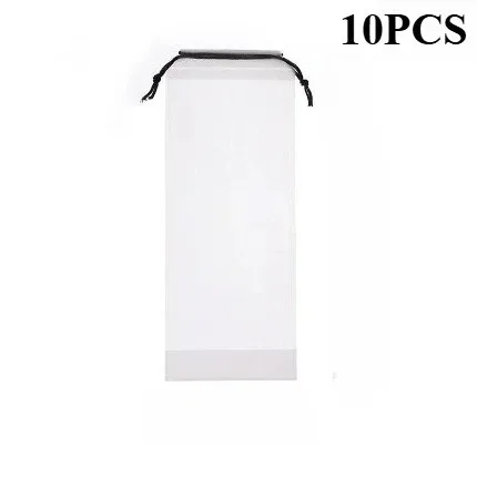 lot de 10 sacs de rangement étanches pour parapluies, sacs en plastique translucides à cordon, sacs de rangement extérieurs, sacs humides pour véhicule