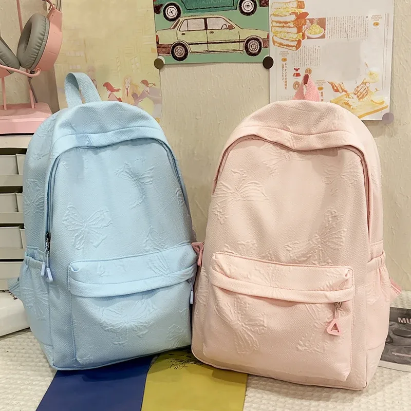Sac à dos de grande capacité, sac à dos simple pour étudiants, adapté aux étudiants, aux voyages, aux trajets quotidiens, à l'université, etc.