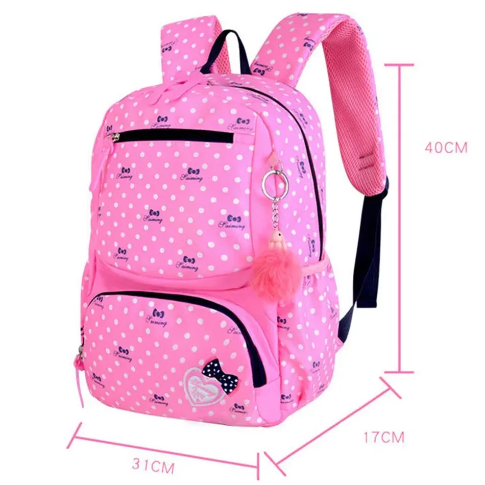 bunnyfly ensemble de 3 sacs à dos scolaires pour enfants, sac à dos tendance et adorable pour filles, étudiants, mochila sac