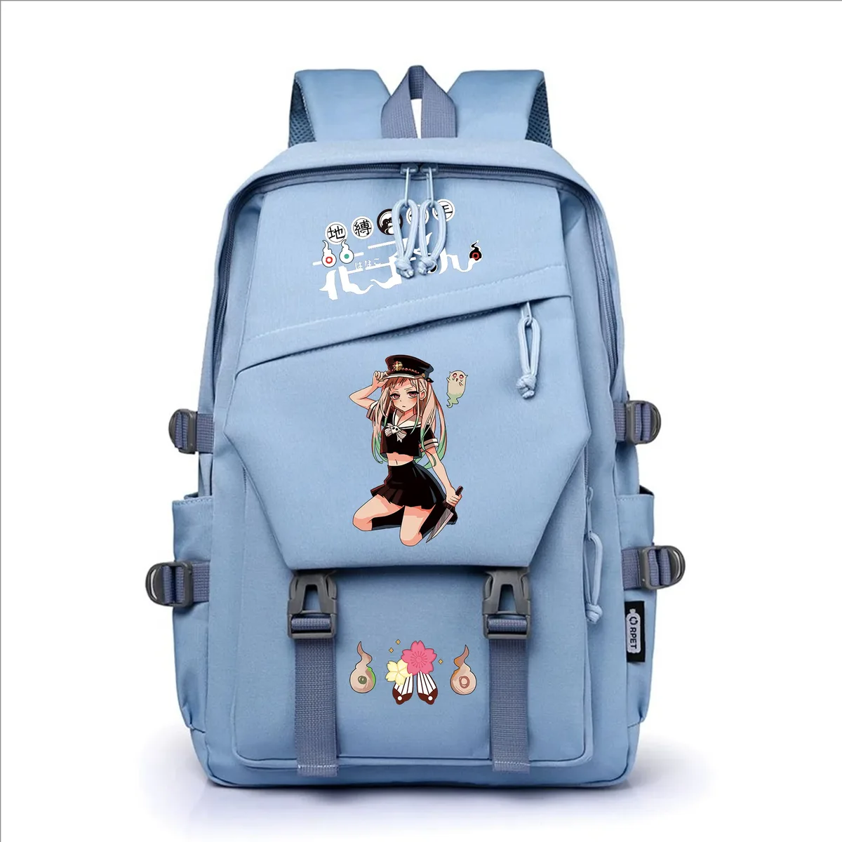 sacs à dos décontractés pour étudiants, sacs à livres pour filles, sacs à dos pour ordinateur portable, sacs à bandoulière, motif dessin animé anime toilet-bound hanako-kun