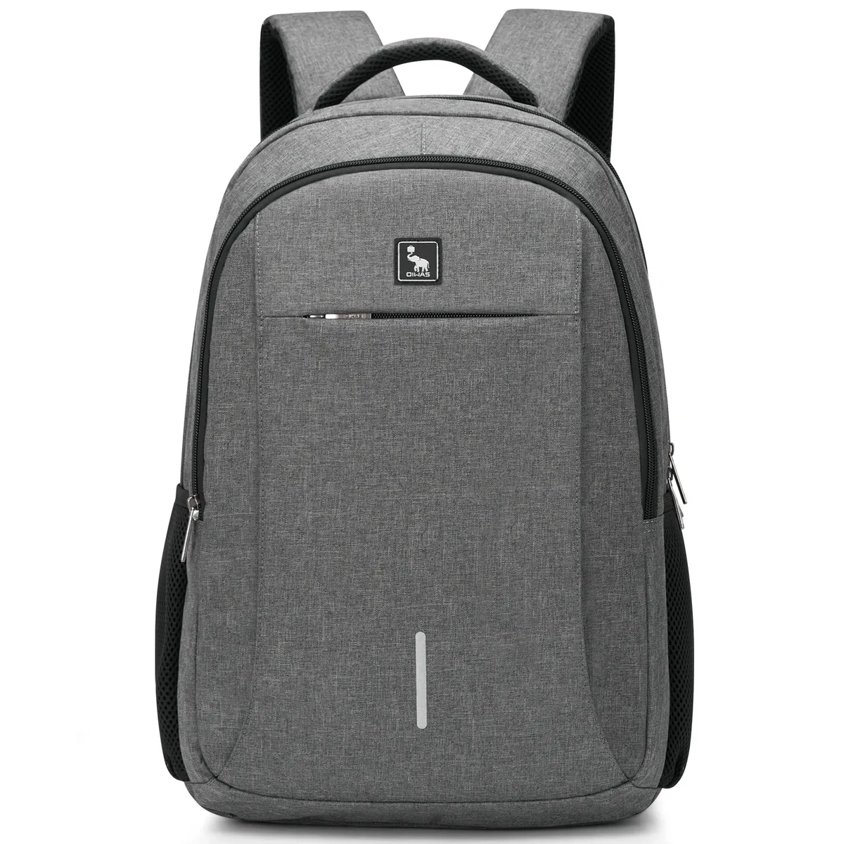 oiwas sac à dos étanche pour ordinateur de grande capacité avec port de chargement usb - sac de voyage durable pour ordinateurs portables jusqu'à 17 pouces