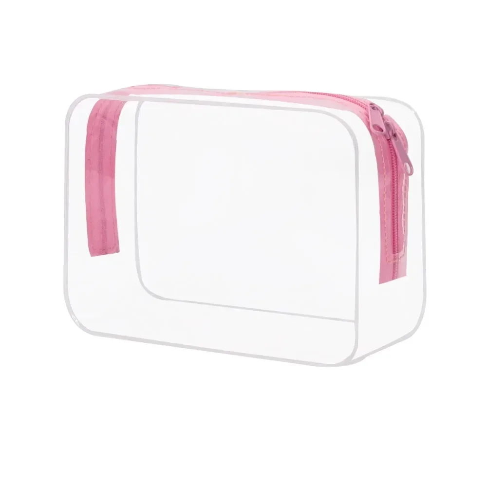 sac de maquillage transparent de grande capacité, portable, imperméable en pvc, sac de rangement pour articles de toilette de voyage, sac doux inodore pour un transport facile