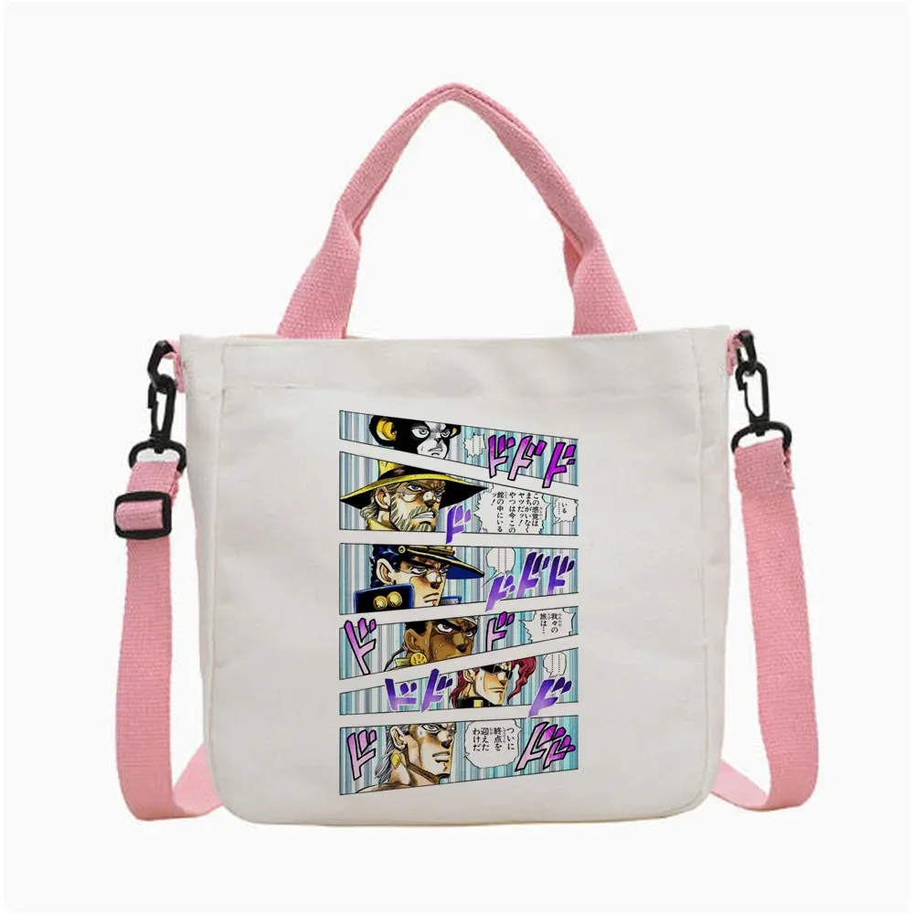 sac fourre-tout jojo bizarre adventure steel ball run, sac fourre-tout pliable pour femme, sac à bandoulière pour le shopping y2k