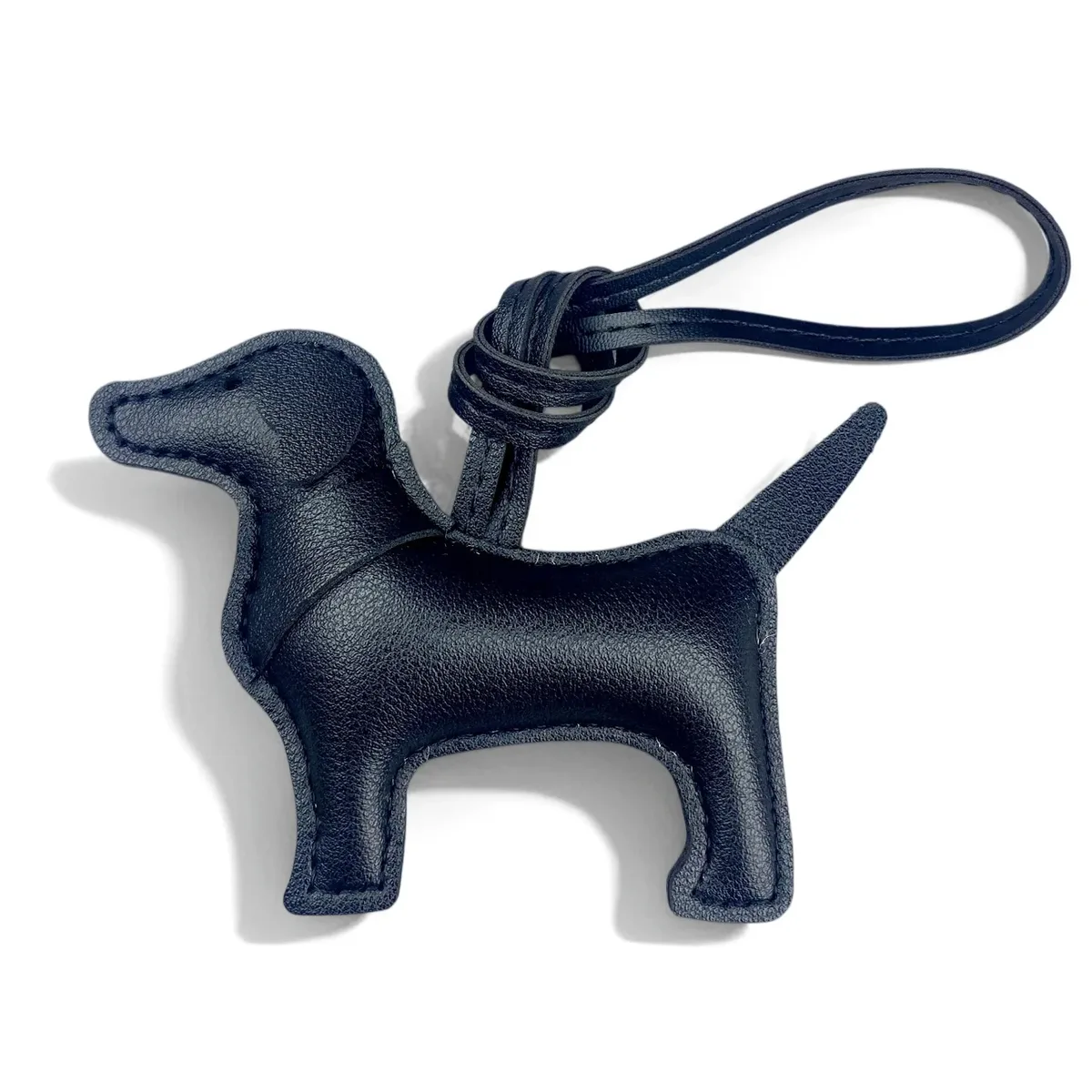 breloque tendance en cuir pu pour sac à dos, motif chien en profil latéral, design unique écharpe-mane, pendentif élégant pour sac à dos, cadeau pour les amoureux des chiens et des animaux de compagnie