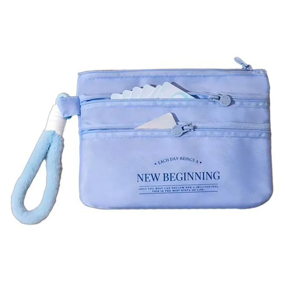 sac de rangement pratique pour carte d'identité à 3 couches, sac pour billets d'avion étanche et sûr, léger avec corde, organisateur de passeport, usage quotidien