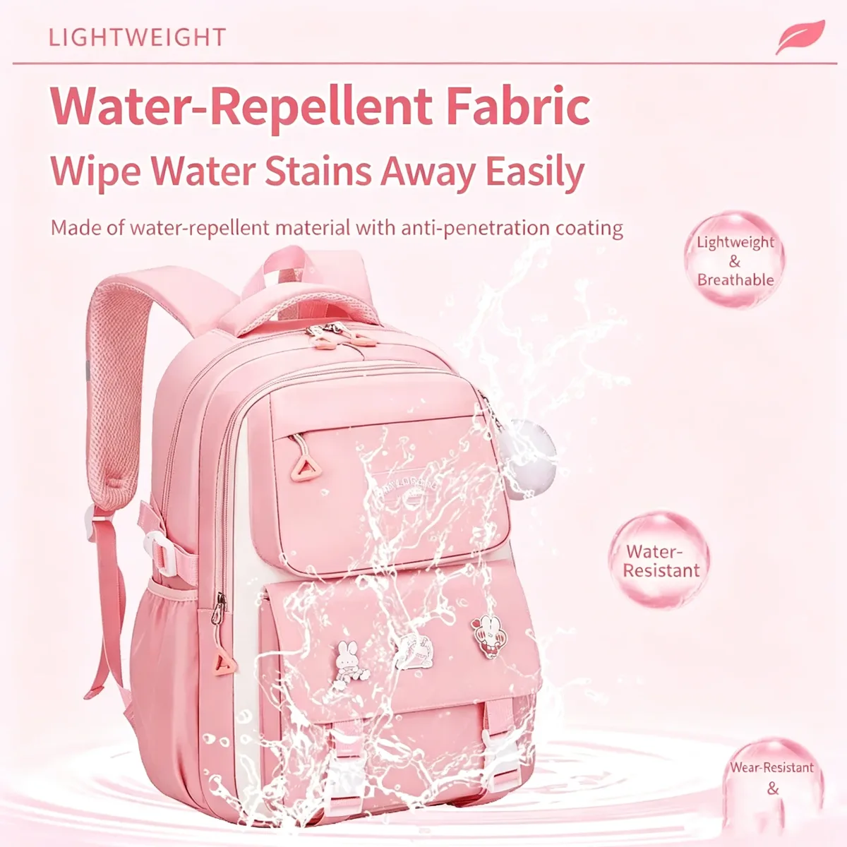 ensemble de 3 pièces de sac à dos de protection de la colonne vertébrale réduisant la charge de grande capacité pour enfants, nouveau cartable pour collégiens et lycéens