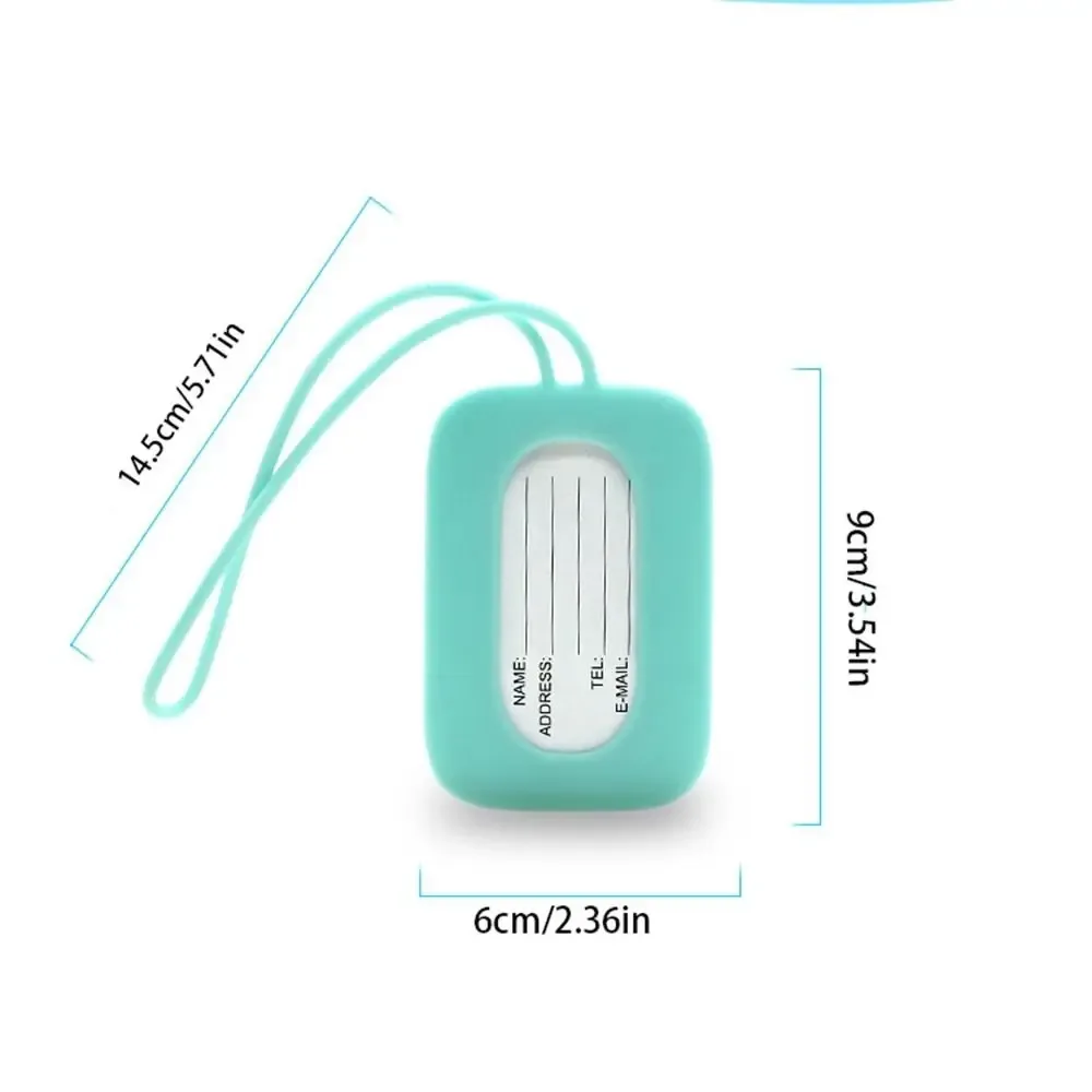 étiquette de bagage en silicone pour carte d'embarquement, étiquette nominative pour valise d'avion