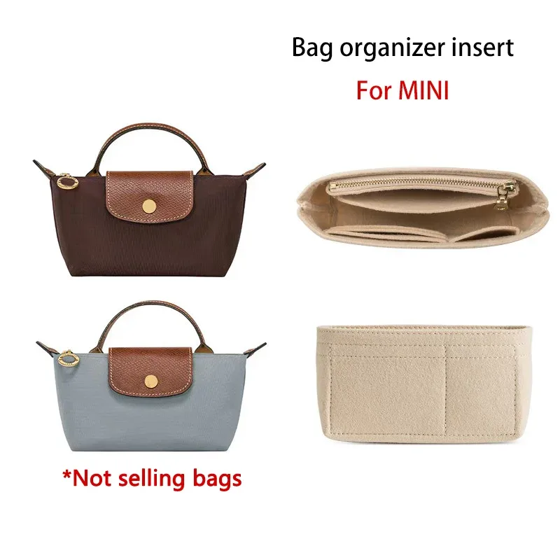 organisateur de sac en feutre energy s, durable et élégant, pour le rangement et la modification intérieure des sacs, accessoires de sac