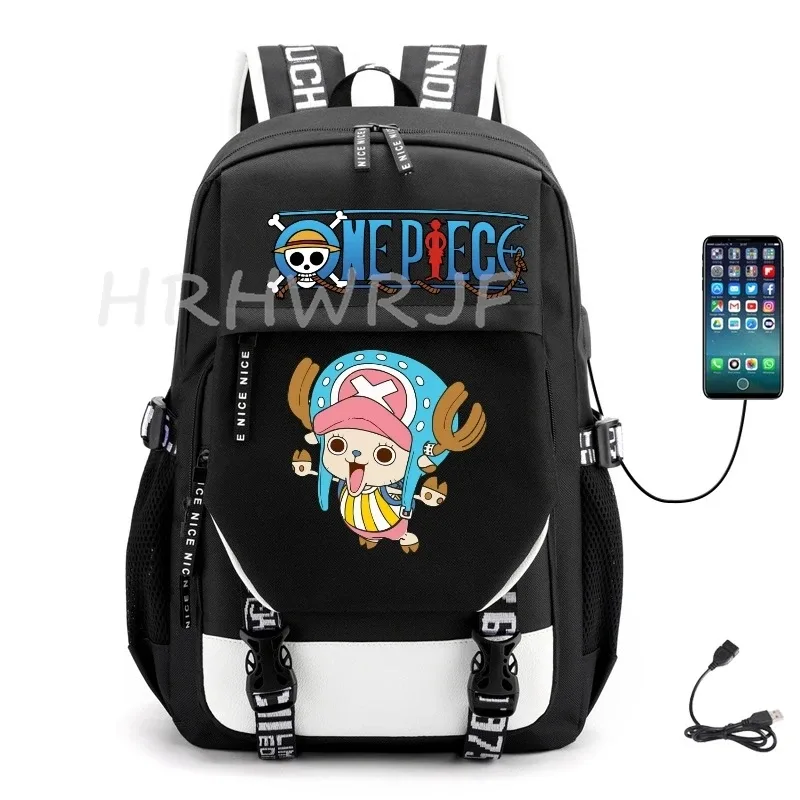 sac à dos one piece en nylon monkey d luffy pour femmes et hommes, sacs d'école décontractés pour voyage en plein air, sac à dos de randonnée, mochilas de sport