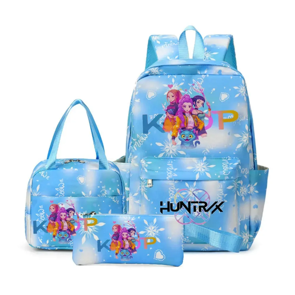 sacs d'école imprimés kpop demon hunters pour enfants, sacs à dos pour ordinateur portable pour adolescentes et garçons, sacs de voyage pour femmes