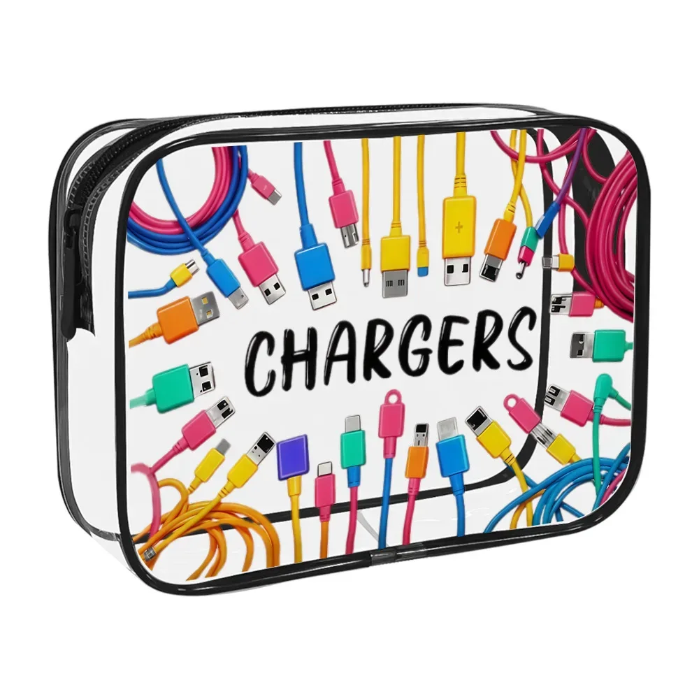 1 pièce trousse de maquillage transparente grande capacité en pvc, pochette de toilette de voyage à fermeture éclair, organiseur de cosmétiques, étui de rangement transparent, cadeau pour femme