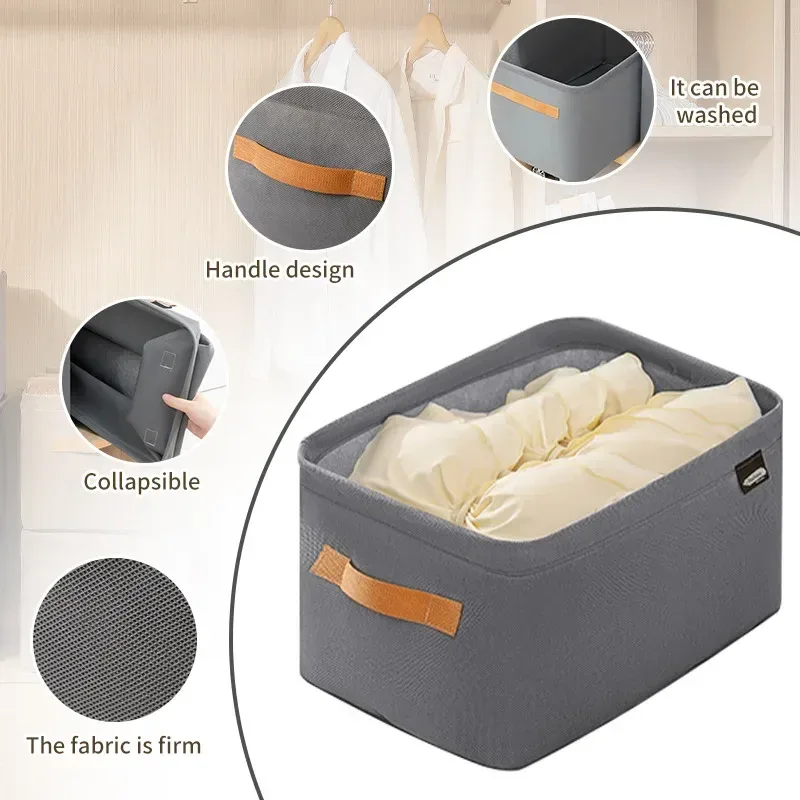 boîte de rangement pliable en tissu avec cadre en acier, organisateur de garde-robe à dessus ouvert, bac à tiroirs pour pulls et pantalons, organisation de placard