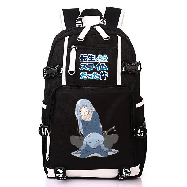sac à dos d'école kawaii de l'anime that time i got reincarnated as a slime pour adolescentes et adolescents, sac à dos léger en oxford pour ordinateur portable