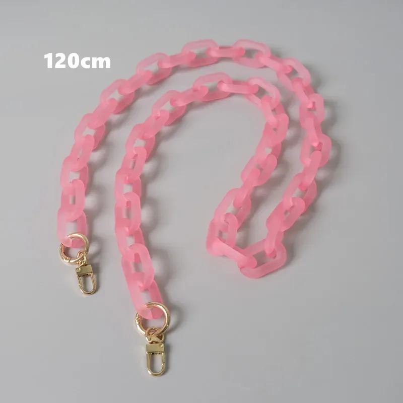 accessoires de sac à bandoulière en acrylique pour femmes, pièces détachables, chaîne de remplacement, bonbons, mignon, sangle mate, chaîne de poignée d'épaule, nouvelle mode