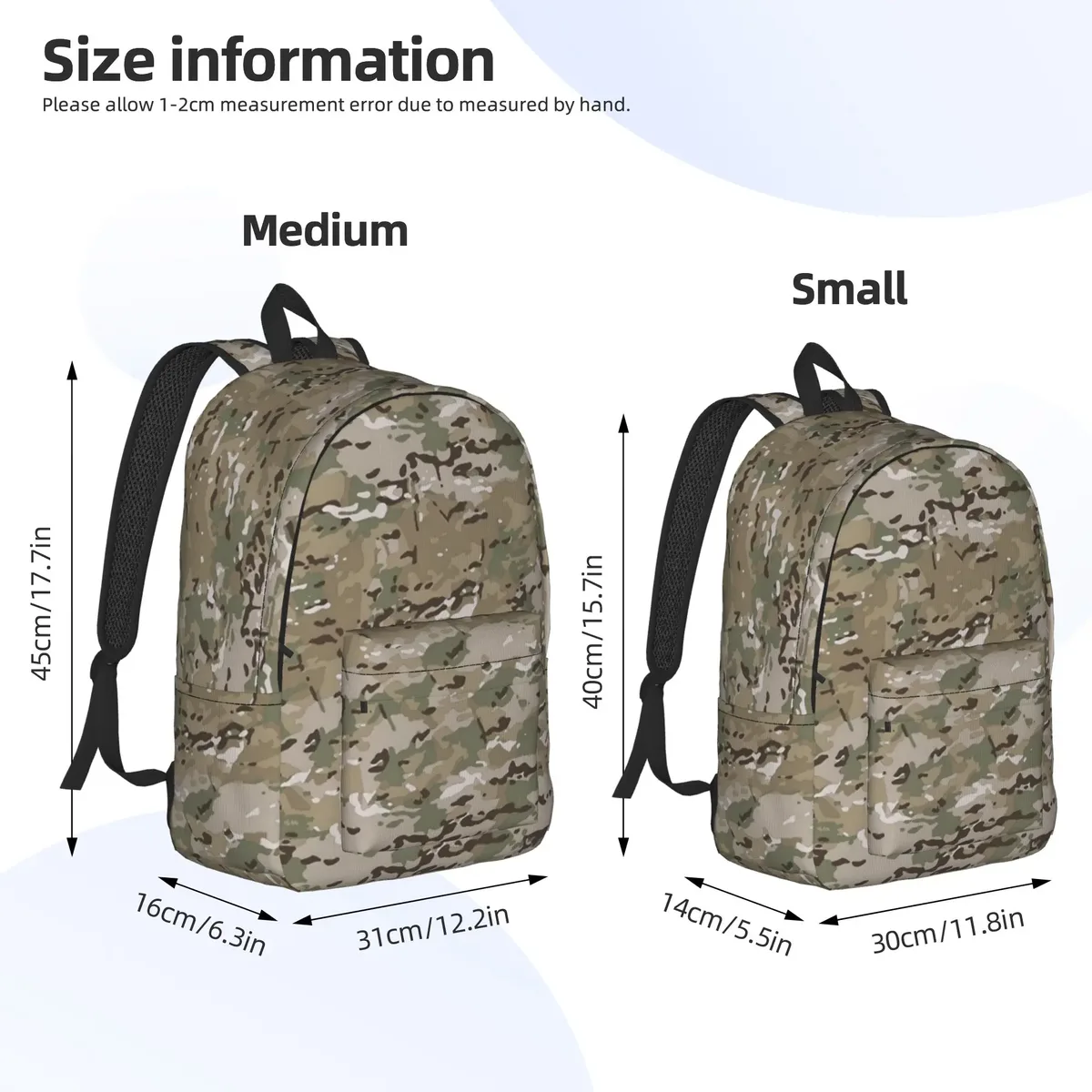 sac à dos multicam pour hommes et femmes, sac à dos léger pour étudiants et professionnels, camouflage militaire, sacs en toile pour ordinateur portable