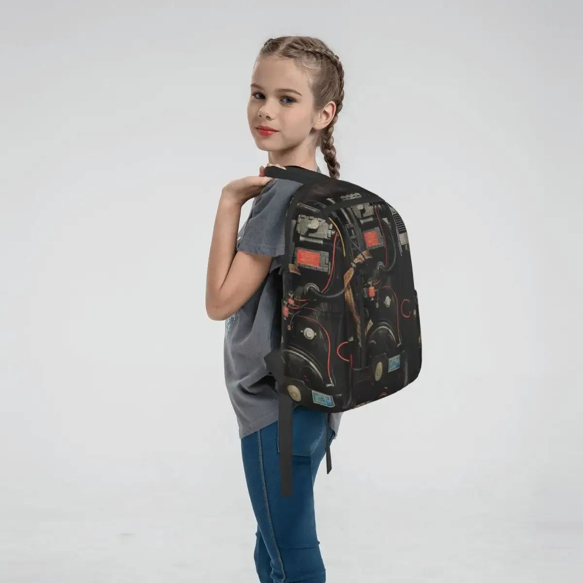 sac à dos ghostbusters proton pack, sac à livres pour étudiants, sac d'école pour enfants, sacs à bandoulière pour ordinateur, garçons et filles