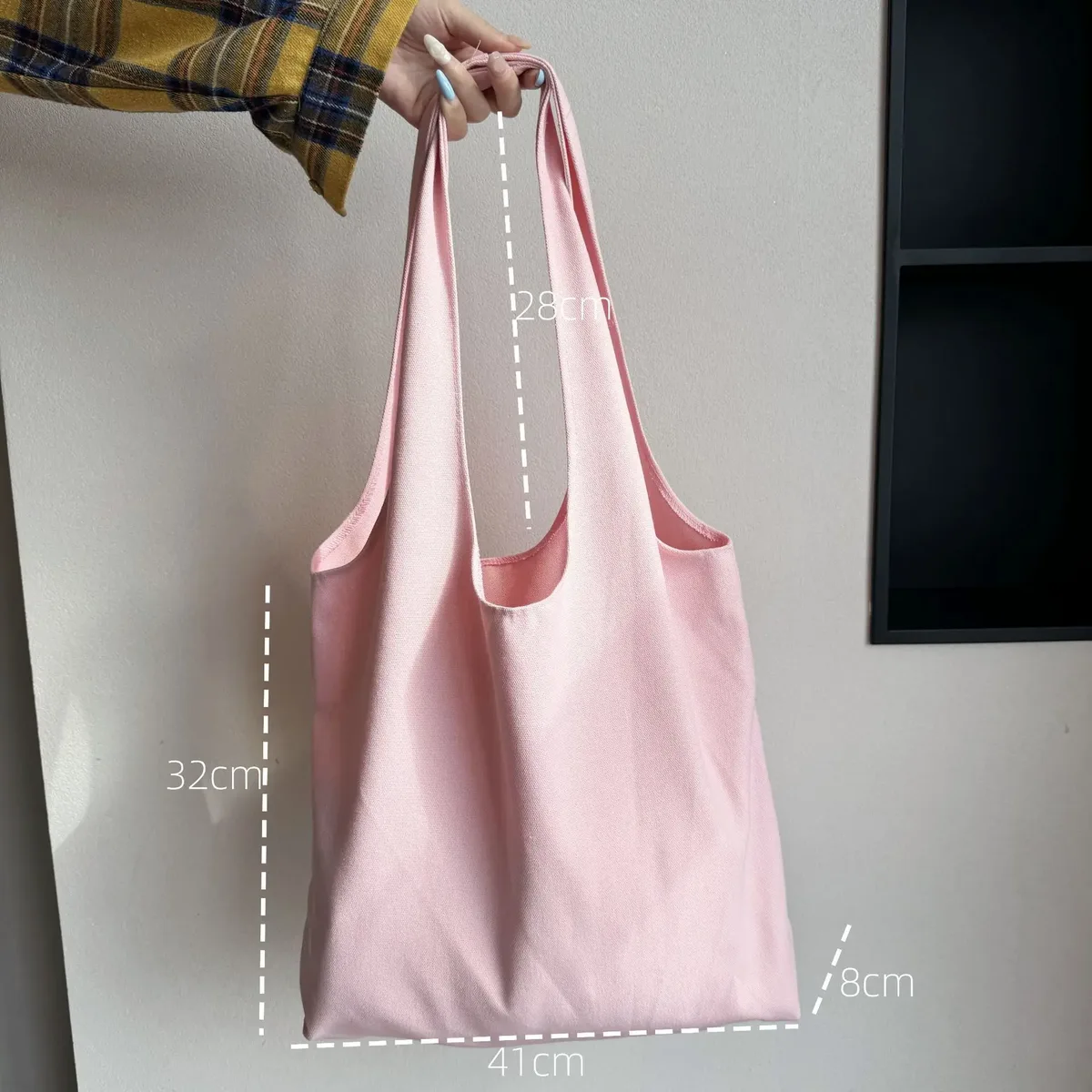 sac fourre-tout coloré avec logo personnalisé pour femmes, fourre-tout pliable et réutilisable pour le shopping, les déplacements, les voyages, sac en toile de grande capacité