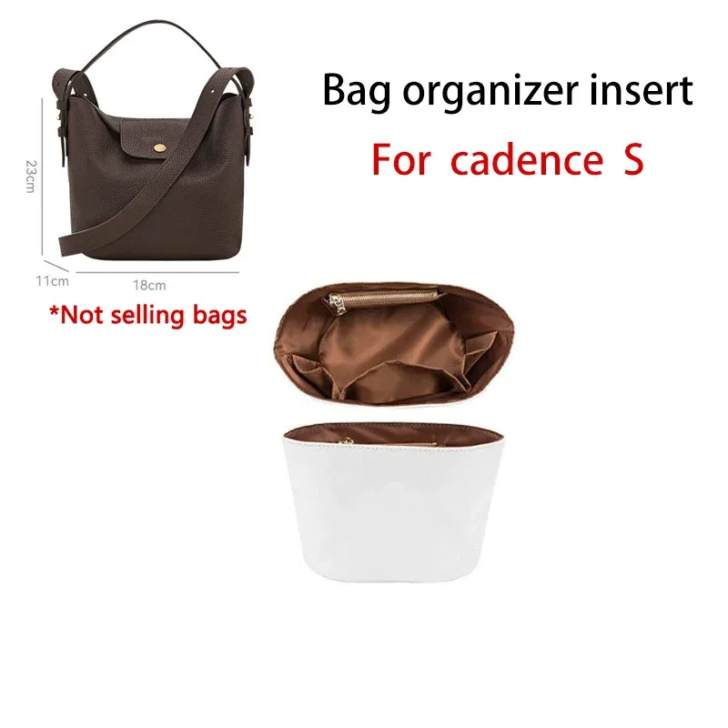 organisateur de sac pour le cadence longchamp – insert imperméable et durable pour sac à main, support de rangement, accessoires de modification intérieure