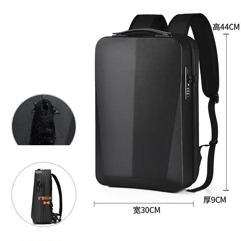 sac à dos de voyage multifonctionnel pour homme, sac à dos rigide de loisirs, grande capacité, avec serrure à combinaison, sac pour e-sport