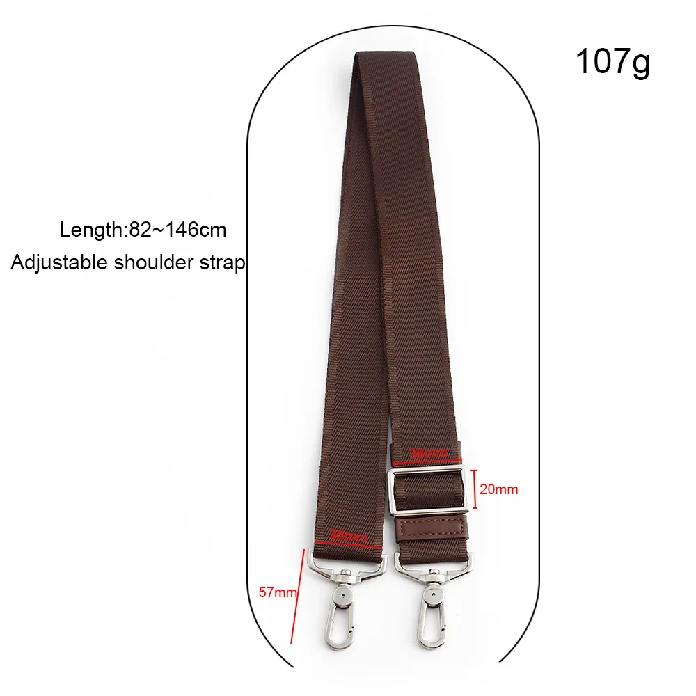sac à bandoulière épais et détachable pour hommes, 1 pièce, accessoires pour sac d'ordinateur, porte-documents durable, large bandoulière, accessoires de bricolage