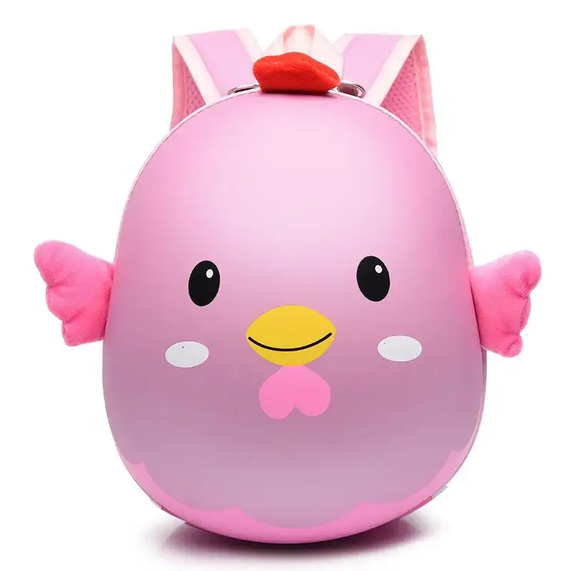 sac à dos pour enfants en forme de poulet de dessin animé, résistant à l'eau, à bretelles réglables, durable pour les enfants d'âge préscolaire, pour les trajets quotidiens à l'école