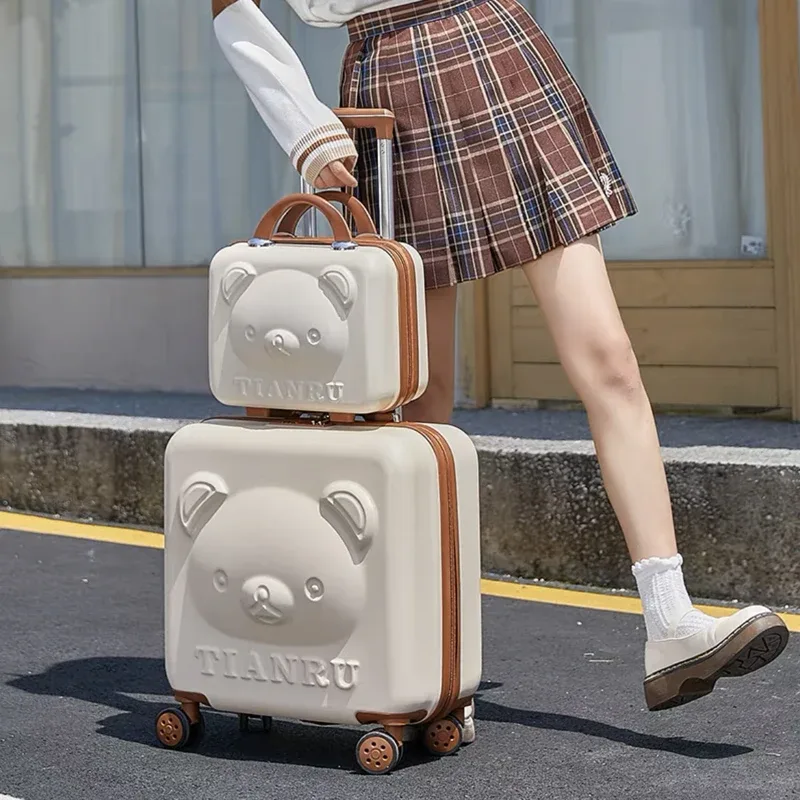 valise de voyage avec sac à main de 20 pouces, sac à roulettes pour filles, valise à la mode pour femmes, ensemble de bagages roulants, nouvelle collection 2023