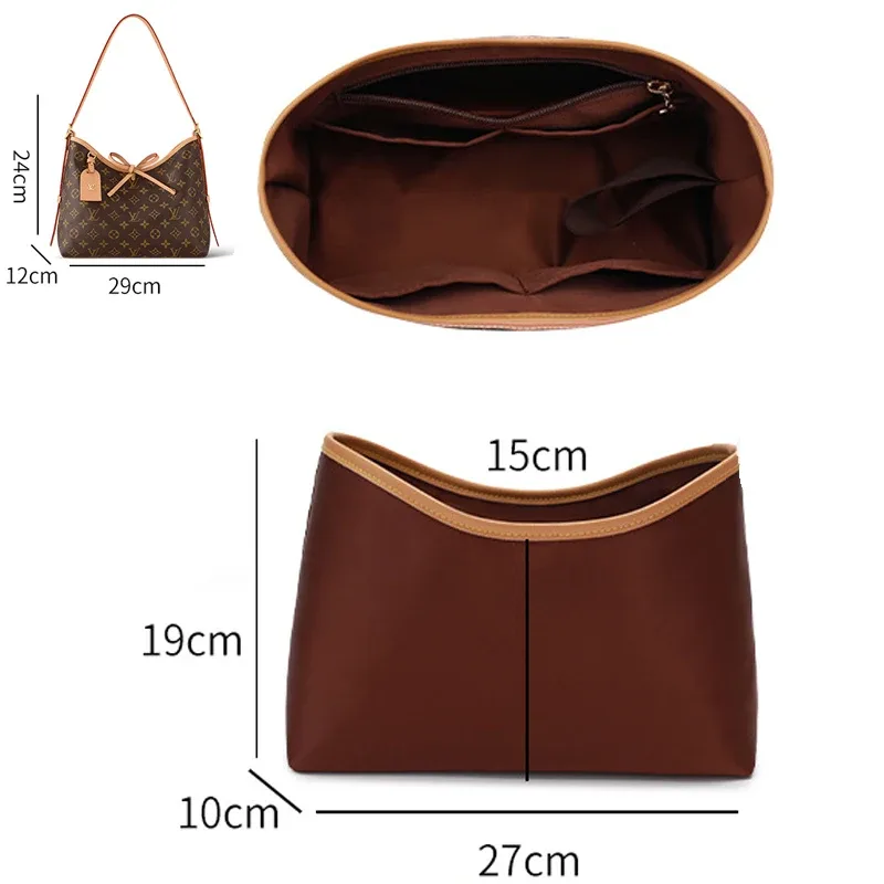 organisateur de sac en nylon pour lv carryall pm mm – support de rangement durable et élégant pour sacs, accessoires de modification intérieure
