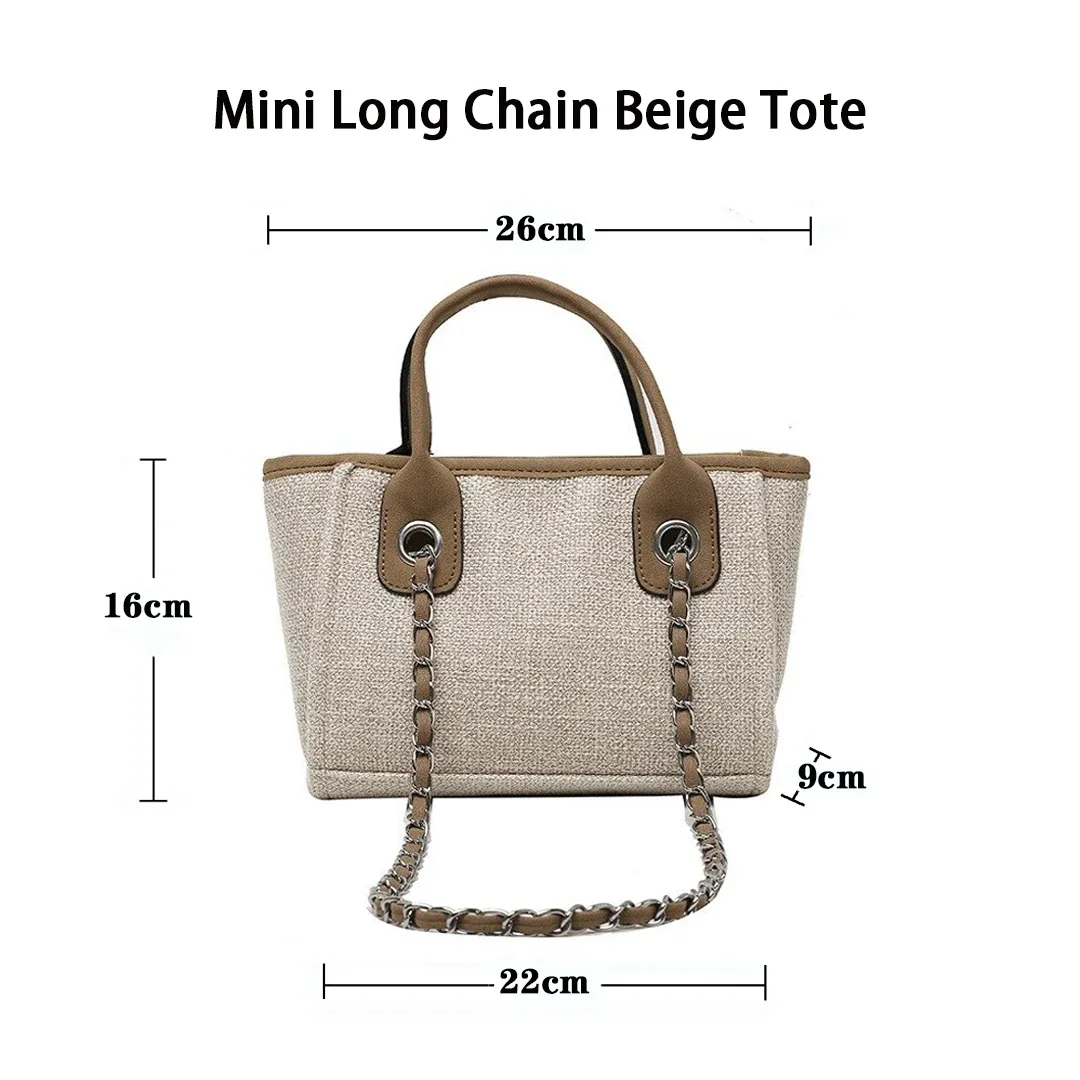 personnaliser monogramme sac fourre-tout grande maman mini toile sac à main sacs de voyage personnalisé chaîne sac à main rayure shopper épaule fourre-tout
