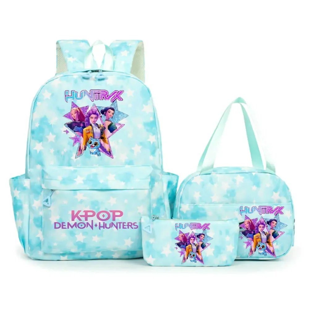 sacs à dos kpop demon hunters pour étudiants, sacs d'école pour adolescents, hommes et femmes, sac fourre-tout, pochette, sacs à dos en nylon pour voyage