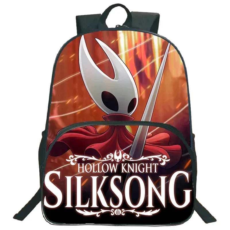 sac d'école léger sac à dos de chevalier creux jeu de dessin animé impression cartable pour enfants sac à dos de grande capacité garçons filles sac à dos de voyage