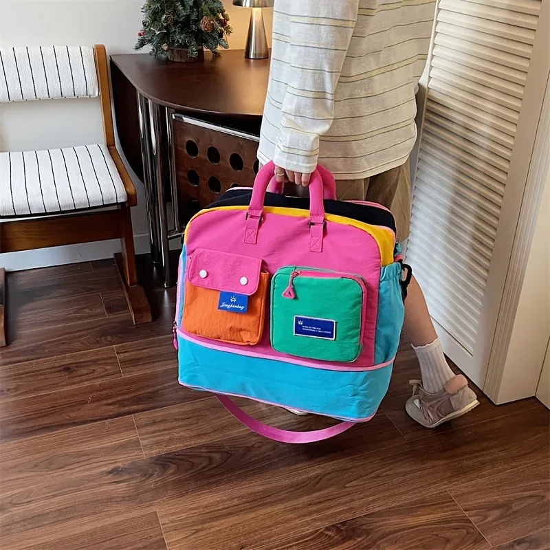 [Sac bandoulière de voyage] Sac à main portable de grande capacité, adapté aux hommes et aux femmes - Voyages, sorties, alpinisme