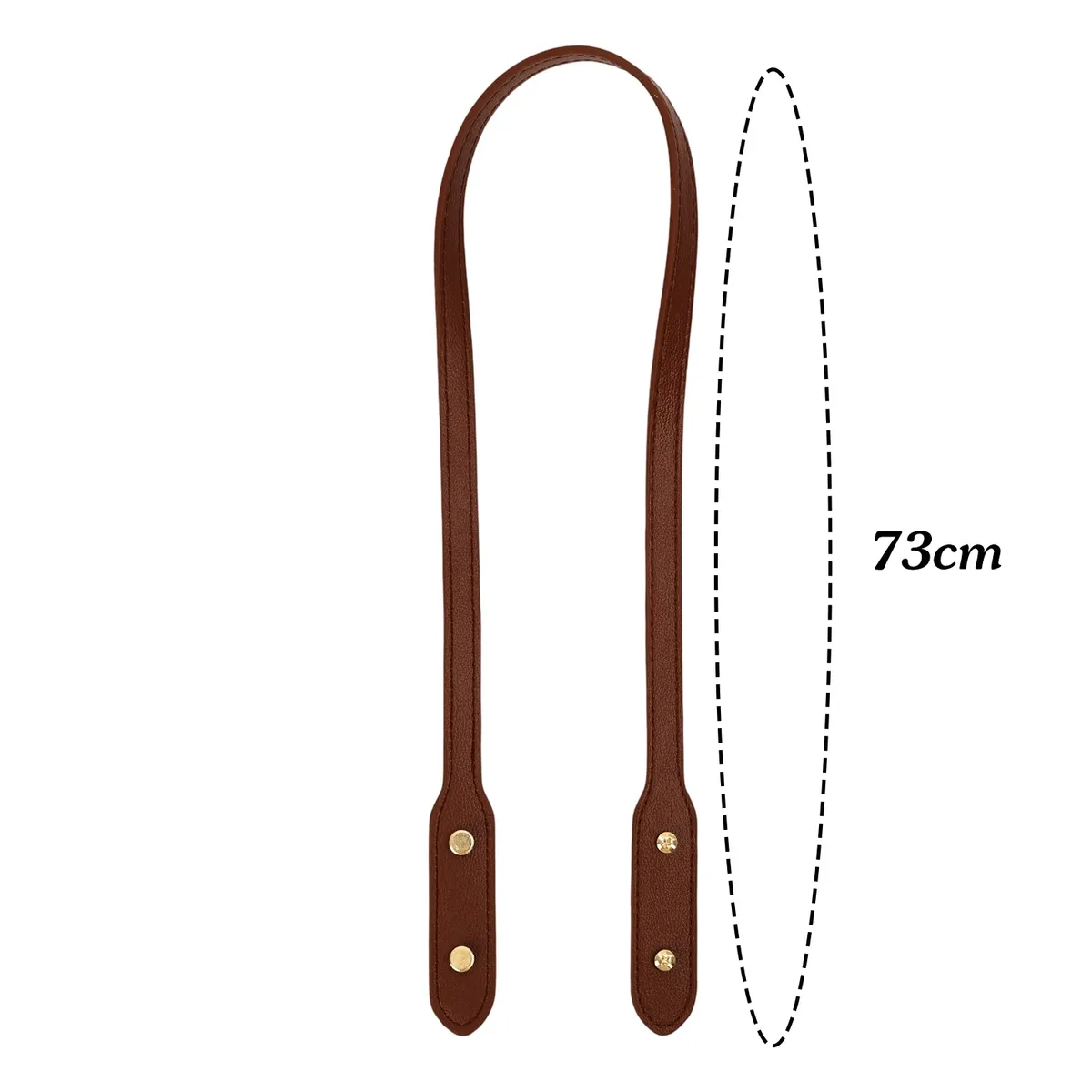 sangles de sac en cuir pu 73cm, 2 pièces, avec rivets, sangle de poignée détachable, sangles de sac à bandoulière de remplacement, accessoires de marquage de sac à faire soi-même