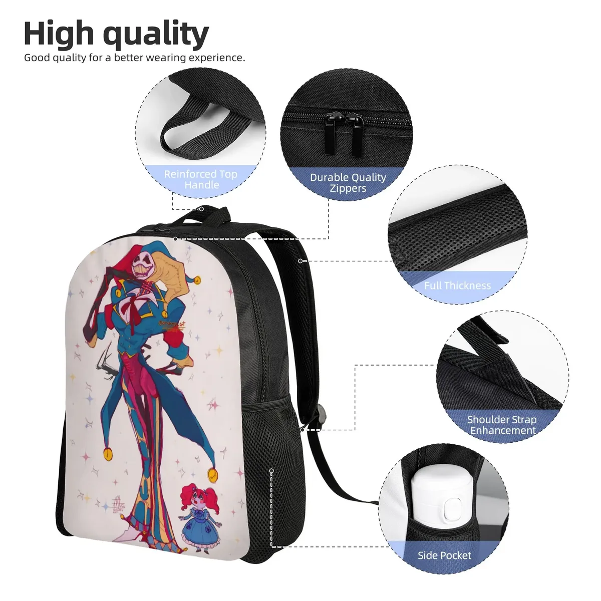 sac à dos poppyy prototype games pour hommes et femmes, sac à dos cool pour étudiants et professionnels, sac à bandoulière pour l'université avec poche