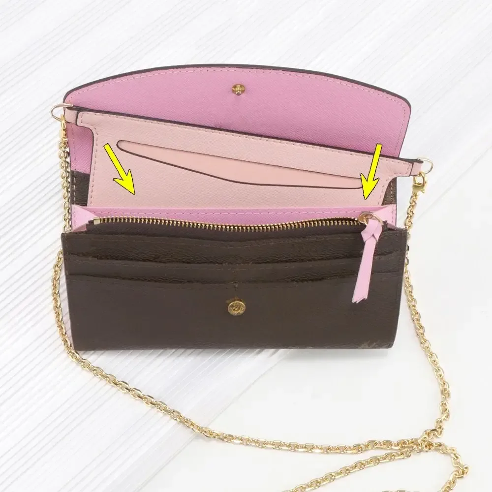 1 pièce insert de sac à main en cuir souple avec anneaux en d, insert de portefeuille en pu pour sac à bandoulière, organisateur d'insert de sac à main pour femme