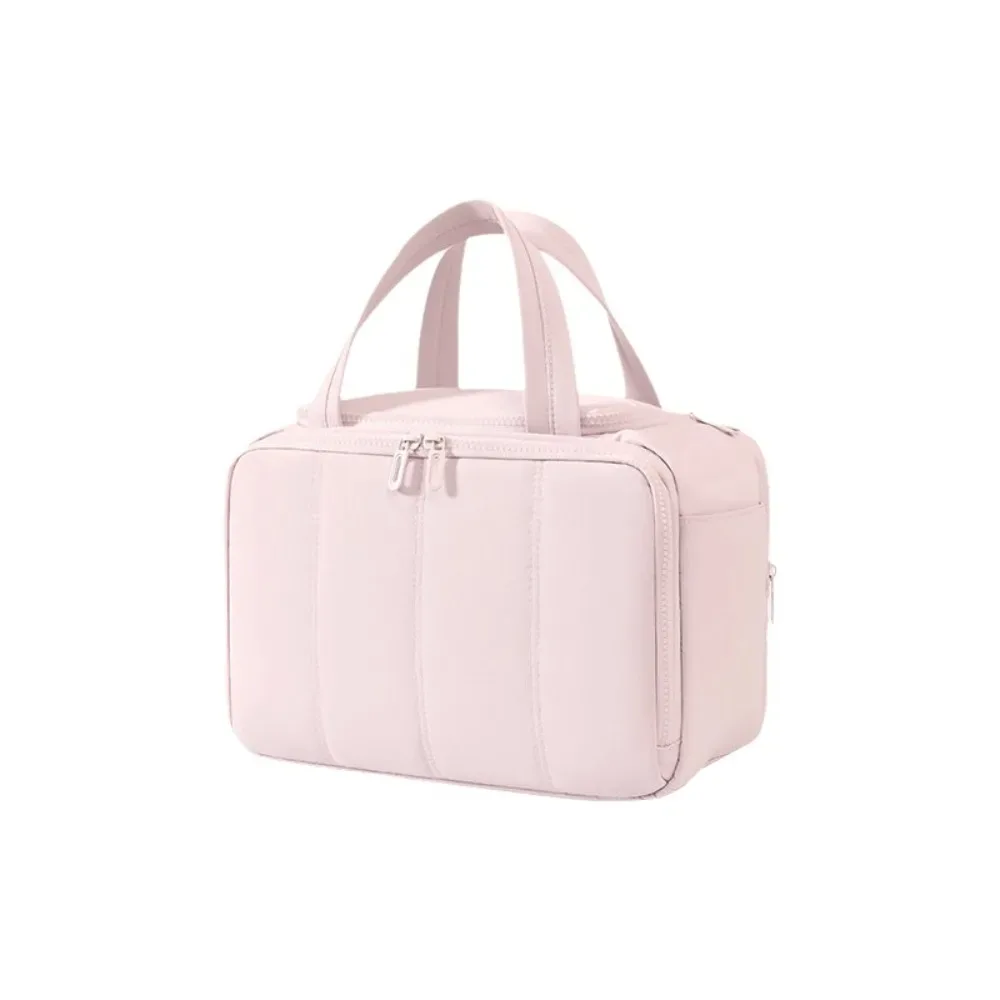 trousse de toilette de voyage grande capacité, séparation sec-humide, étanche, pochette cosmétique portable, séparateurs réglables, multi-compartiments