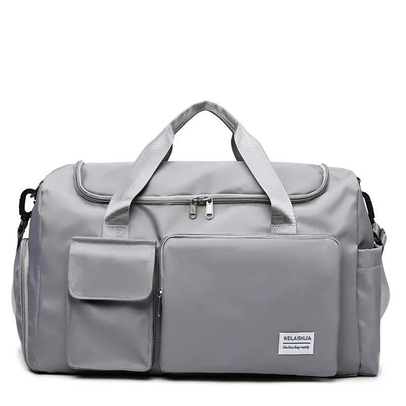 sac de voyage de grande capacité, sac à main portable à fermeture éclair pour le sport, sac de nuit multifonctionnel unisexe pour le 03