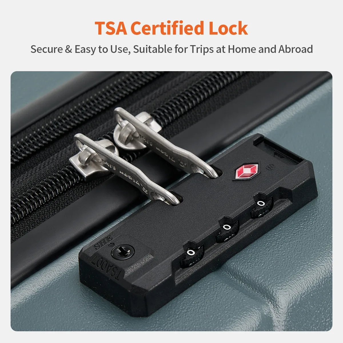 valise extensible dicon aibi en abs avec serrure tsa, idéale pour les voyages d'affaires et les déplacements internationaux