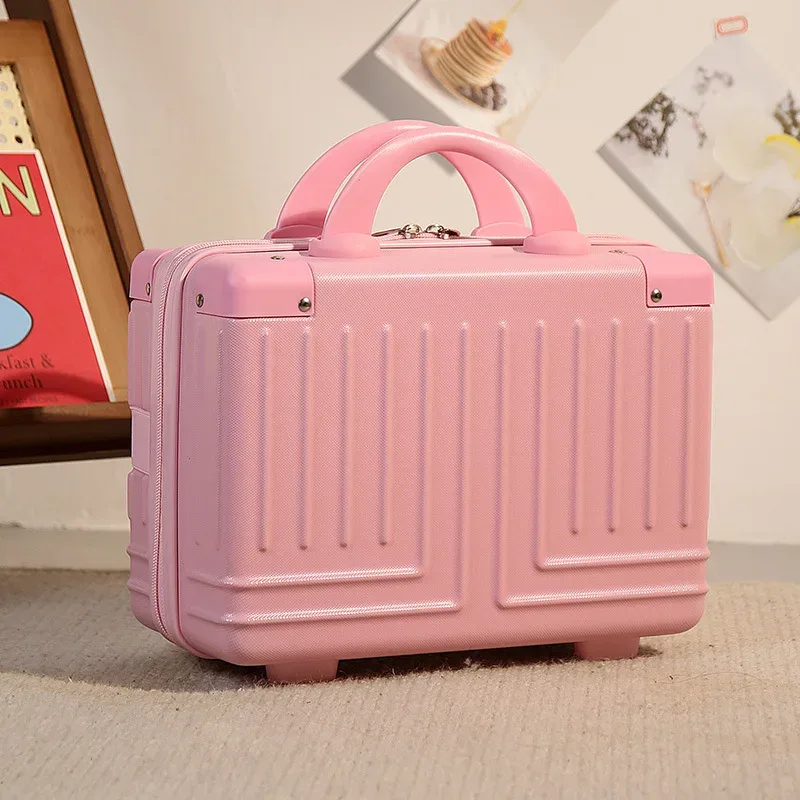 boîte de maquillage rétro pour femme, valise portable, sac à cosmétiques, voyage electrolux, valise de transport, 14 pouces