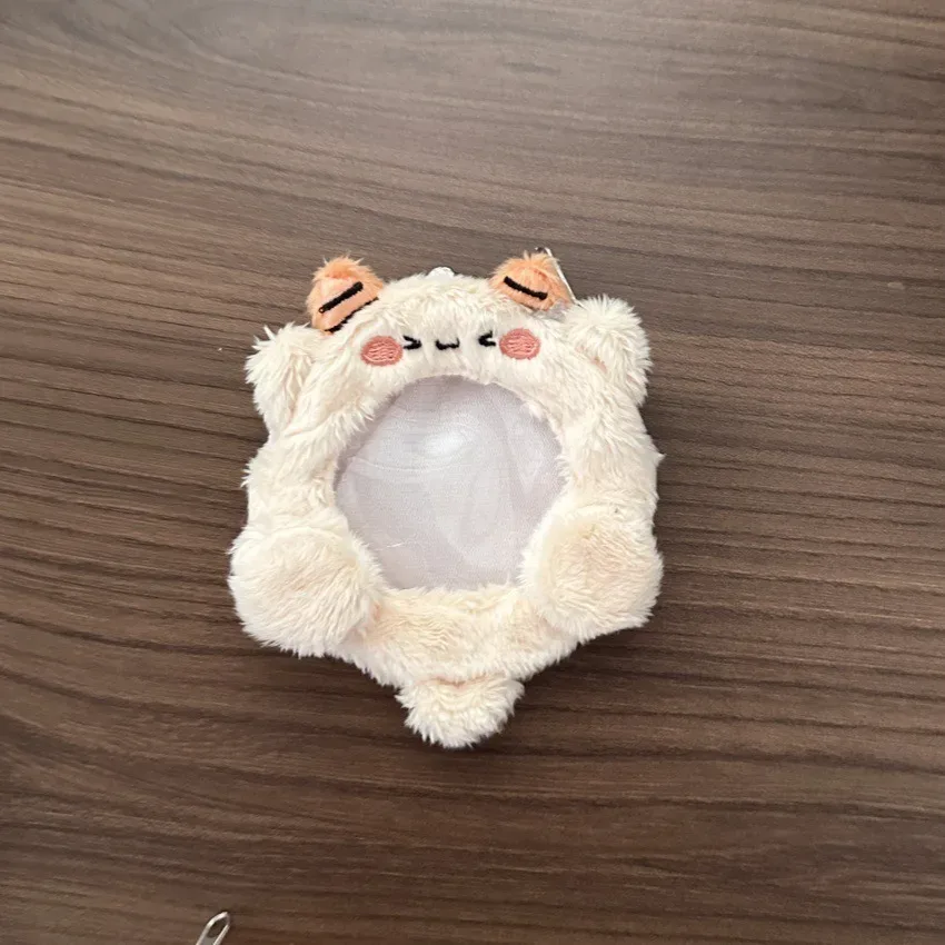breloque de sac bouffante originale ins75/58, adorable animal en peluche, mini pochette, badge rond, housse de protection
