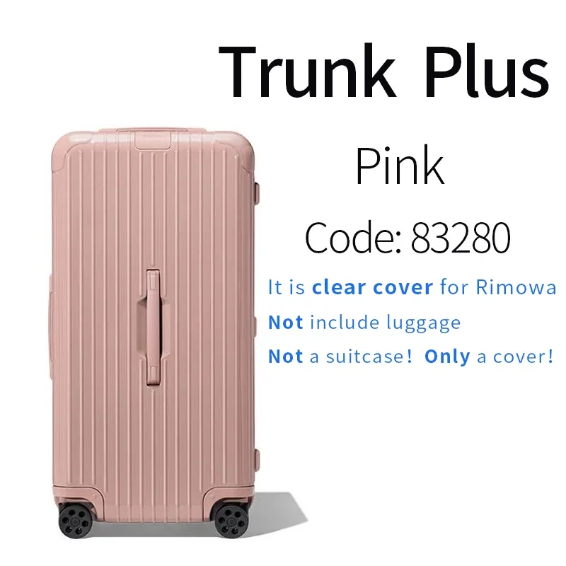 housse transparente applicable pour rimowa clear essential trunk plus housse de protection pour valise 33 pouc