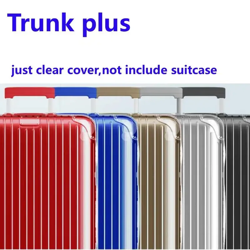 housse transparente pour rimowa essential avec fermeture éclair, protection de valise de haute qualité, housses de bagages personnalisées pour 20 "22" 26 "28" 30 "33"