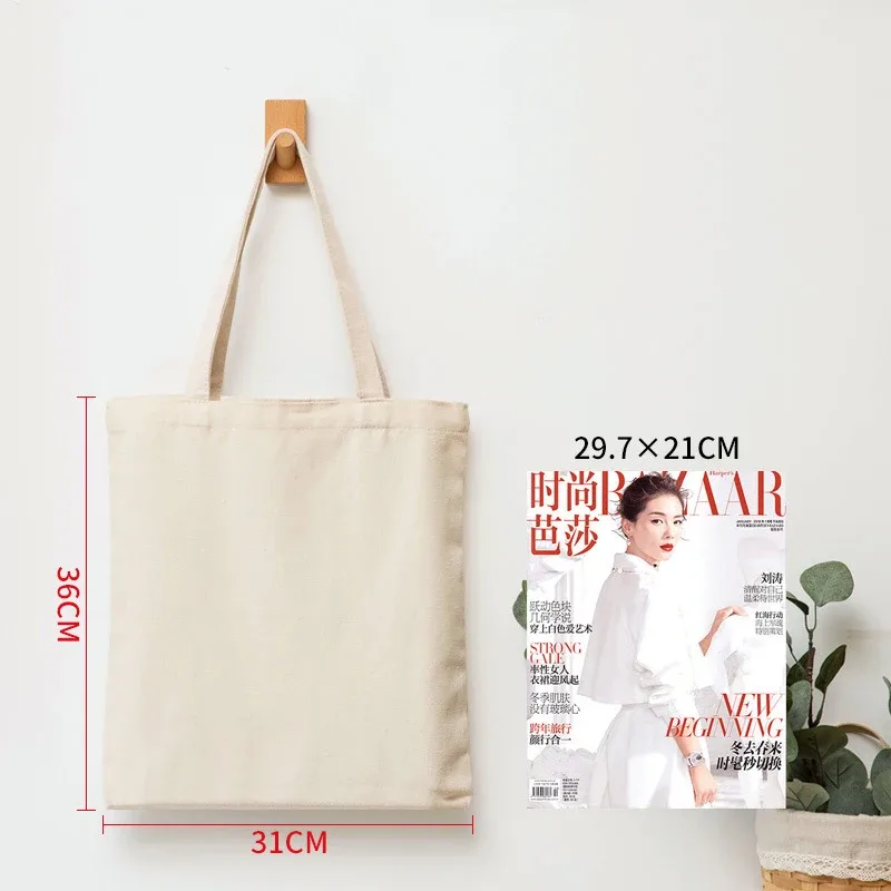 sac de courses réutilisable grande capacité pliant blanc sacs fourre-tout écologiques pliable toile épicerie sac à main pour femme sac à bandoulière