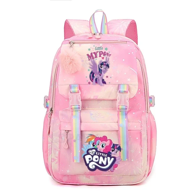 sac à dos my little pony pour femmes, garçons et filles, sac à livres, sac à dos de dessin animé kawaii pour étudiants et adolescents, mochila, cadeau d'anniversaire