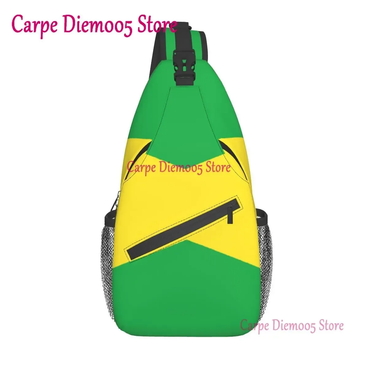 sac à dos à bandoulière drapeau de la jamaïque pour hommes et femmes, sac de sport durable pour le cyclisme, les voyages, la randonnée, le jour