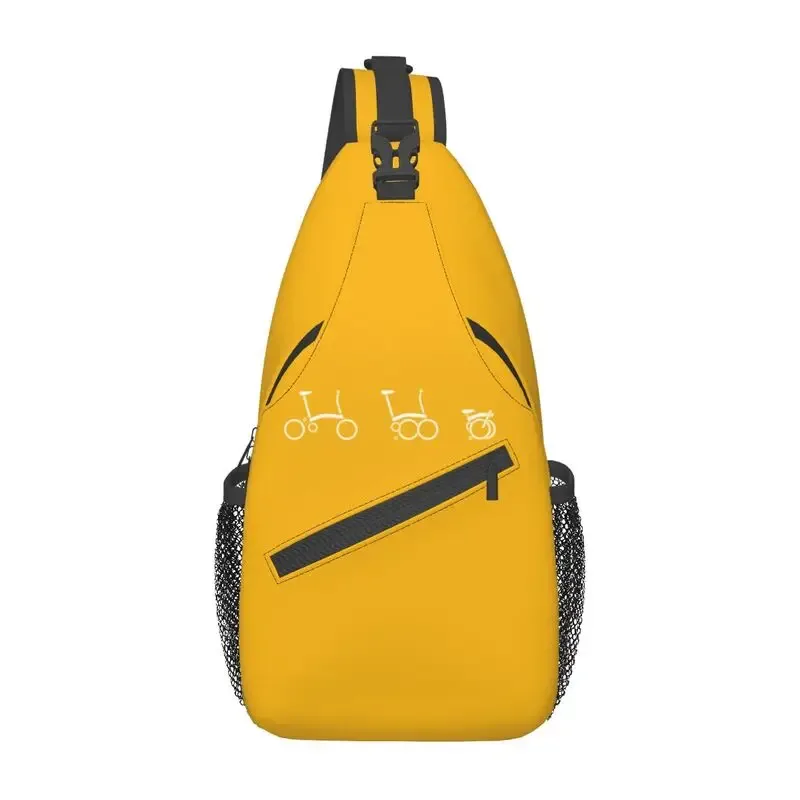 bromptons-sac à bandoulière de vélo pour homme, sac à dos à bandoulière poitrine, sac à dos de voyage, mode initiée