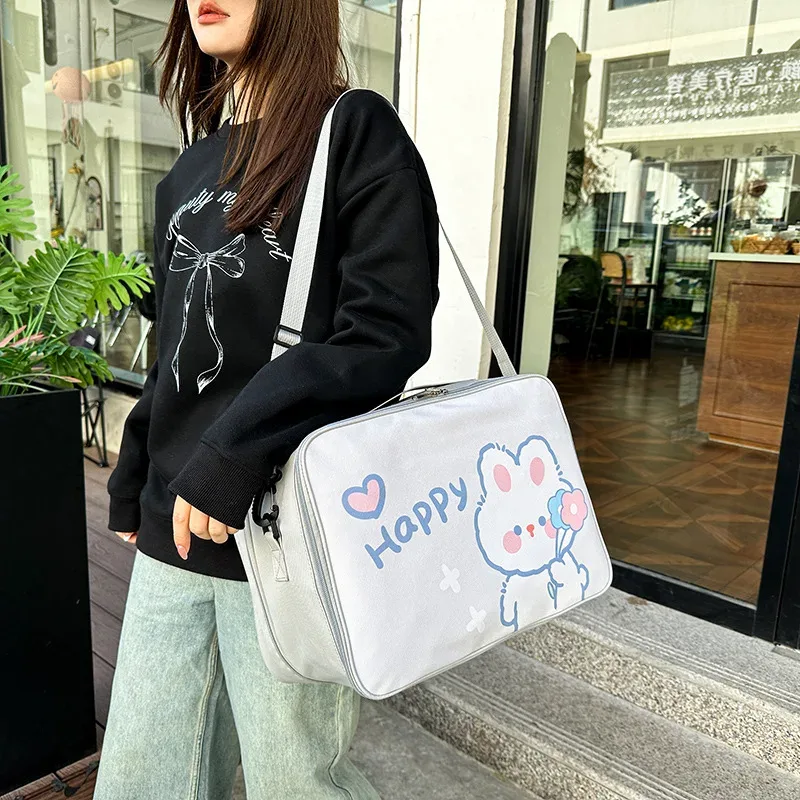sac de rangement pour voyage court, sac organisateur de vêtements, sac à bandoulière, grande capacité, bagage portable, sac de voyage